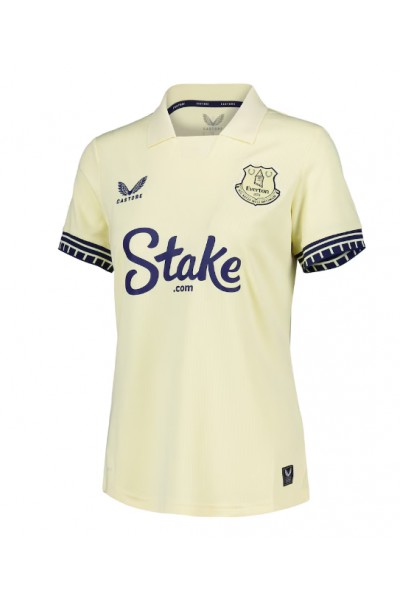 Everton Dwight McNeil #7 Jalkapallovaatteet Naisten Vieraspaita 2025-26 Lyhythihainen Everton Dwight McNeil #7 Jalkapallovaatteet Naisten Vieraspaita 2025-26 Lyhythihainen